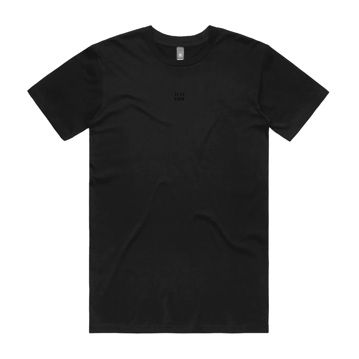 Black front flat lay