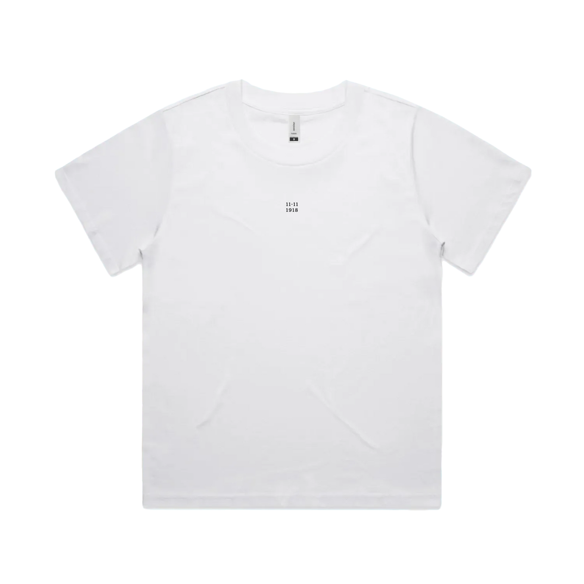 White front flat lay
